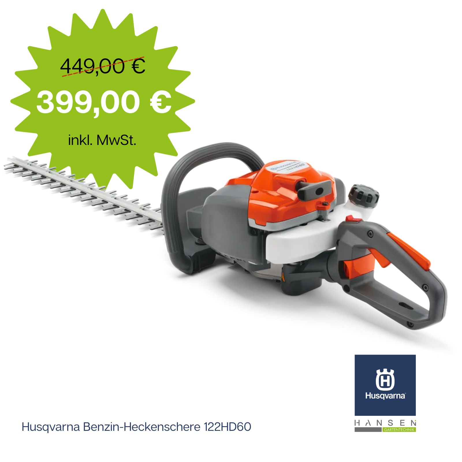 Angebot: Benzin Heckenschere Husqvarna 122HD60